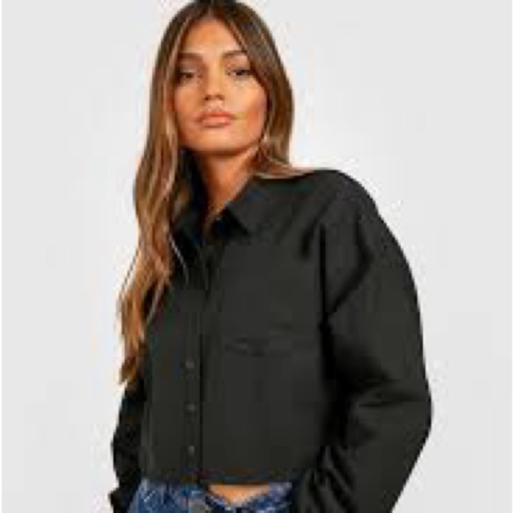 🖤🖤🖤 Size 14 - Black Top Shop Button Down (worn once)